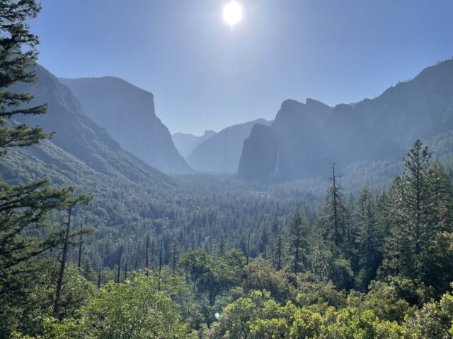 tunnel view in yosemite national park