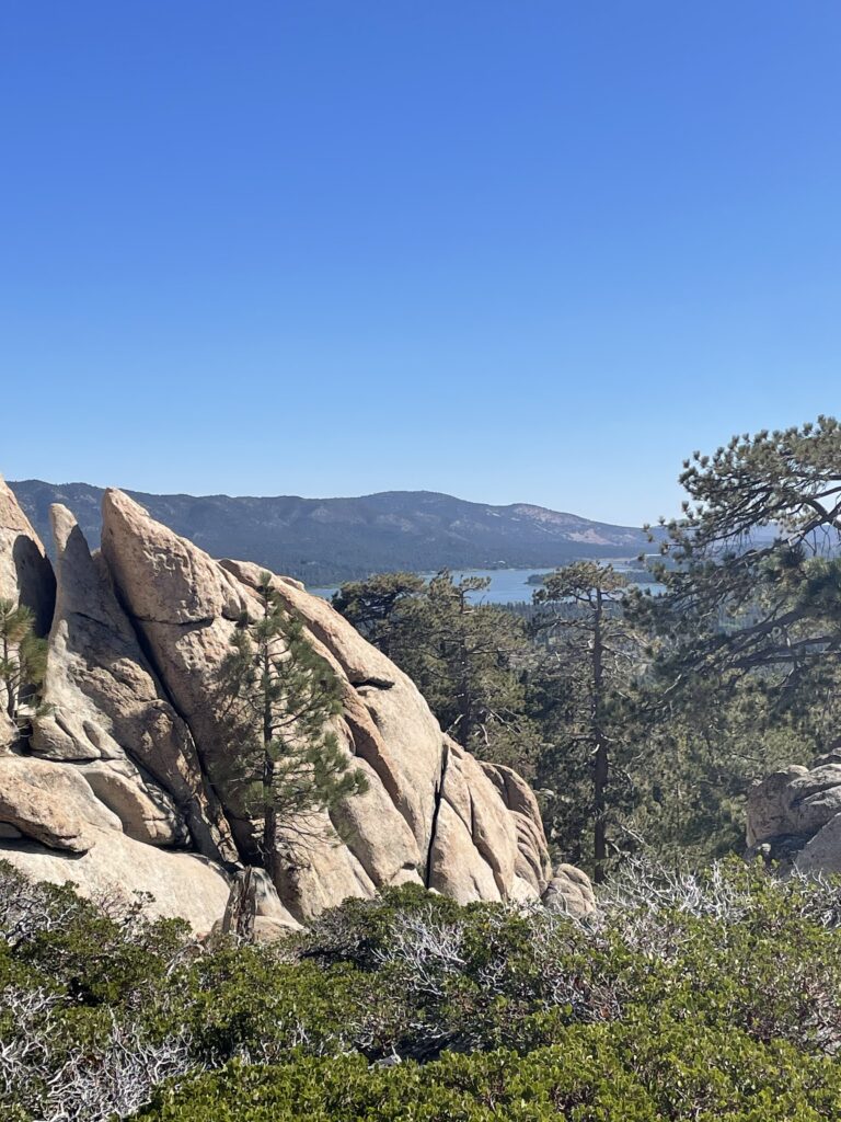 Castle Rock view of big bear lake