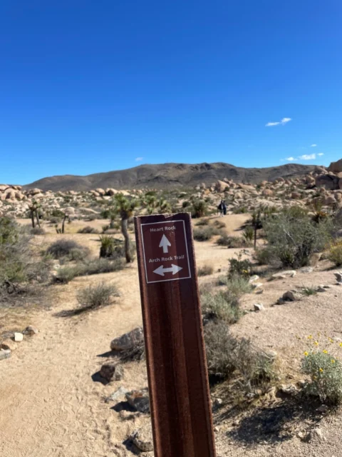 Heart Rock Trail sign