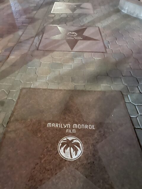 walk of the stars street tiles in Palm Springs