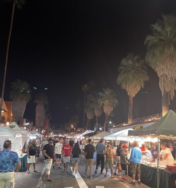 Thursday night street fair in Palm Springs