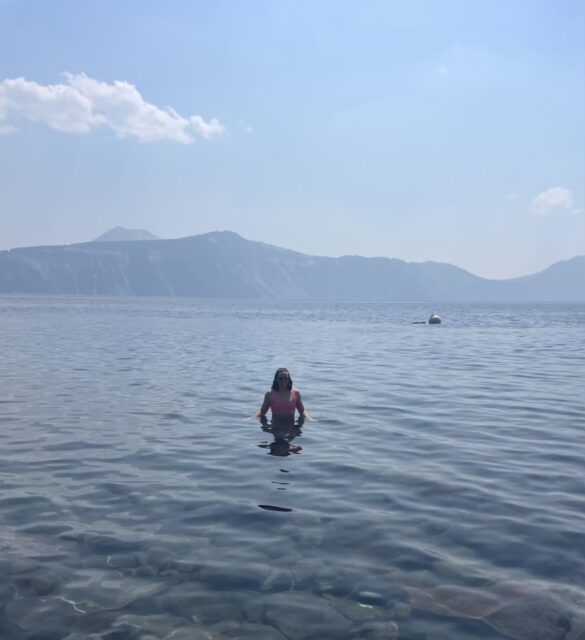 Swimming at Crater Lake