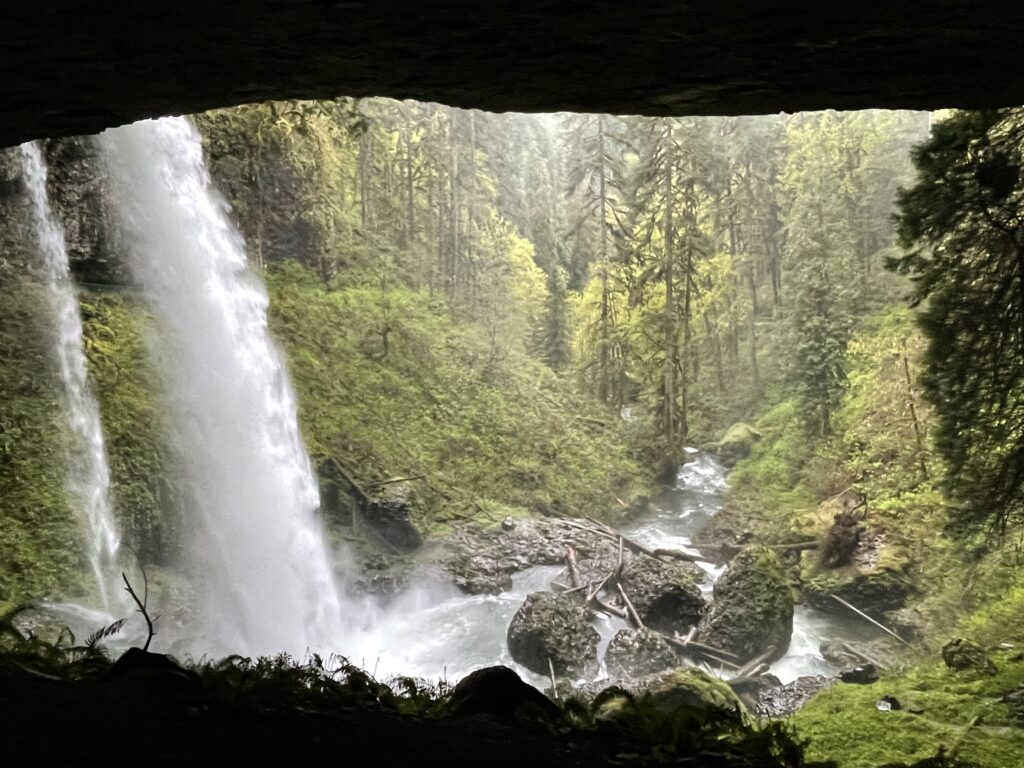 Waterfall on the Trail of 10 Falls