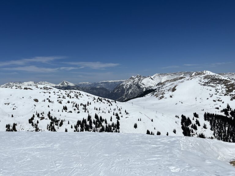 Snow covered mountains in Colorado